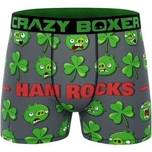 Crazy Boxer Angry Birds St Patrick Men's Boxer Brief - Large